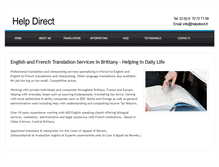 Tablet Screenshot of helpdirect.fr